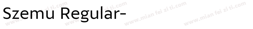 Szemu Regular字体转换